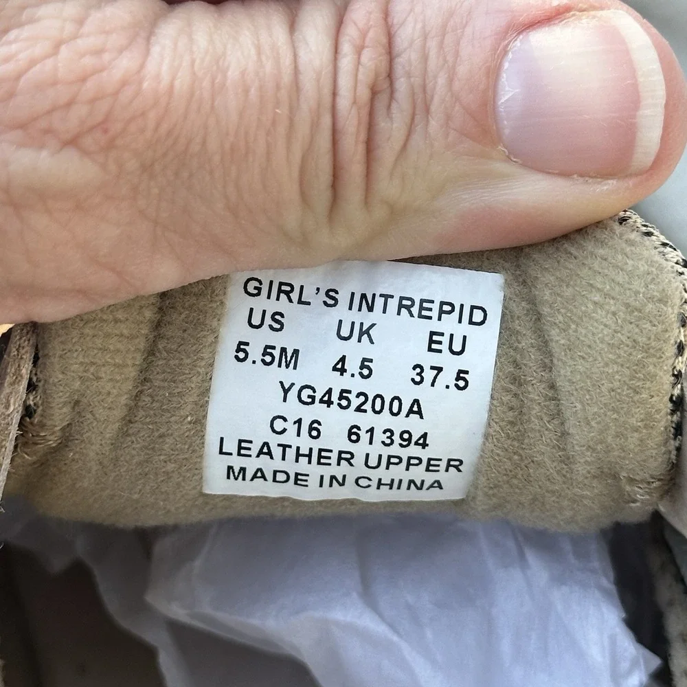 Sperry Top-Sider Intrepid Girls‎ Boat Shoes Tan Leather 5.5M YG45200A